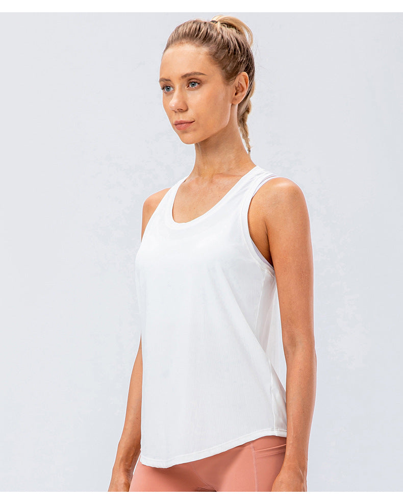 Womens Running Workout 88%nylon 12%spandex Tank Top 12131