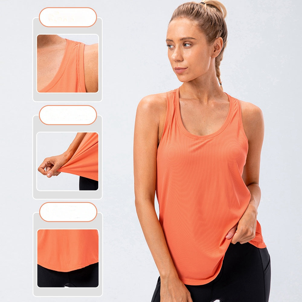 Womens Running Workout 88%nylon 12%spandex Tank Top 12131