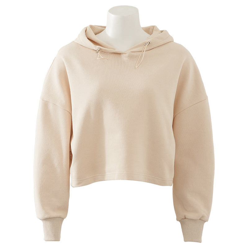 Womens Activewear Cropped 100% cotton Hoodie 122577 print logo 22