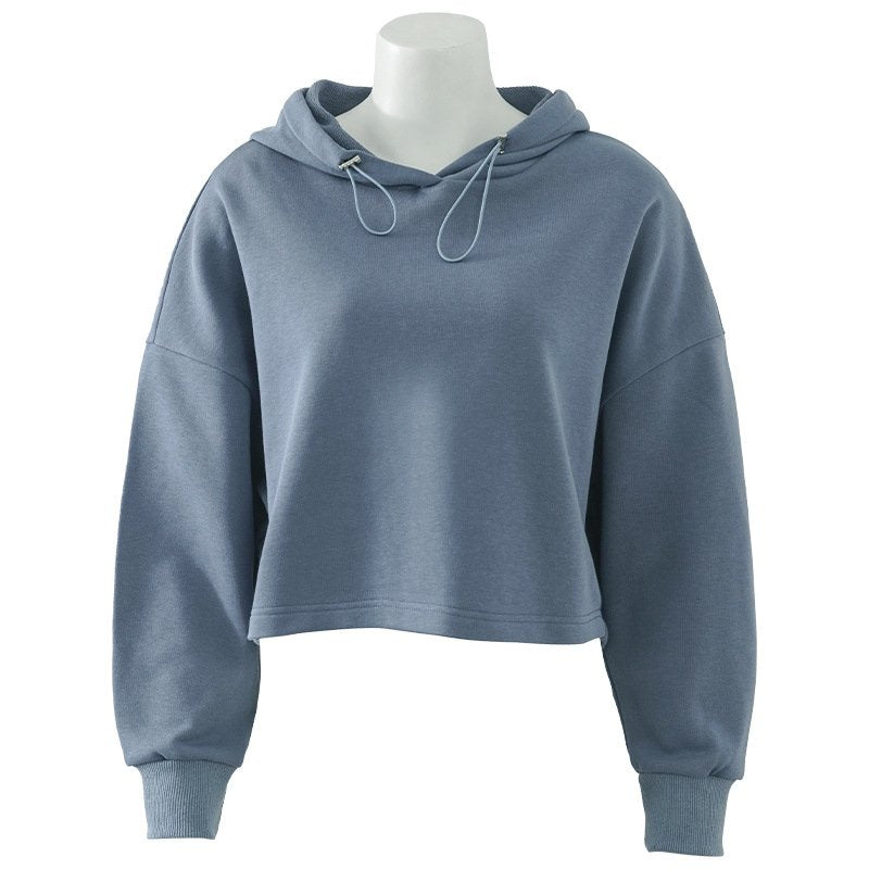 Womens Activewear Cropped 100% cotton Hoodie 122577 print logo 18