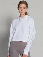 Womens Activewear Cropped 100% cotton Hoodie 122577 print logo 27