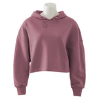 Womens Activewear Cropped 100% cotton Hoodie 122577 print logo 32