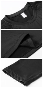 Mens Workout Compression 85%polyester 15%spandex Long Sleeve Shirt 1510 print logo 42