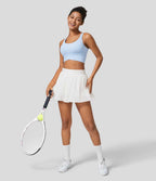 Womens Sportswear Fitness 90%Polyester 10%Spandex Tennis Skirt 20240910 print logo 16