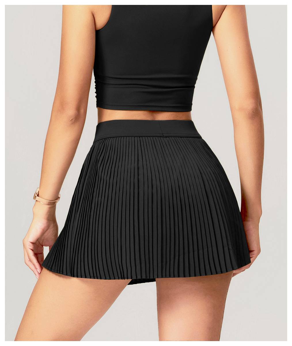 Womens Sportswear Fitness 90%Polyester 10%Spandex Tennis Skirt 20240910 print logo 24