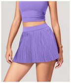 Womens Sportswear Fitness 90%Polyester 10%Spandex Tennis Skirt 20240910 print logo 29