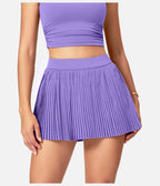 Womens Sportswear Fitness 90%Polyester 10%Spandex Tennis Skirt 20240910 print logo 31