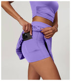 Womens Sportswear Fitness 90%Polyester 10%Spandex Tennis Skirt 20240910 print logo 32