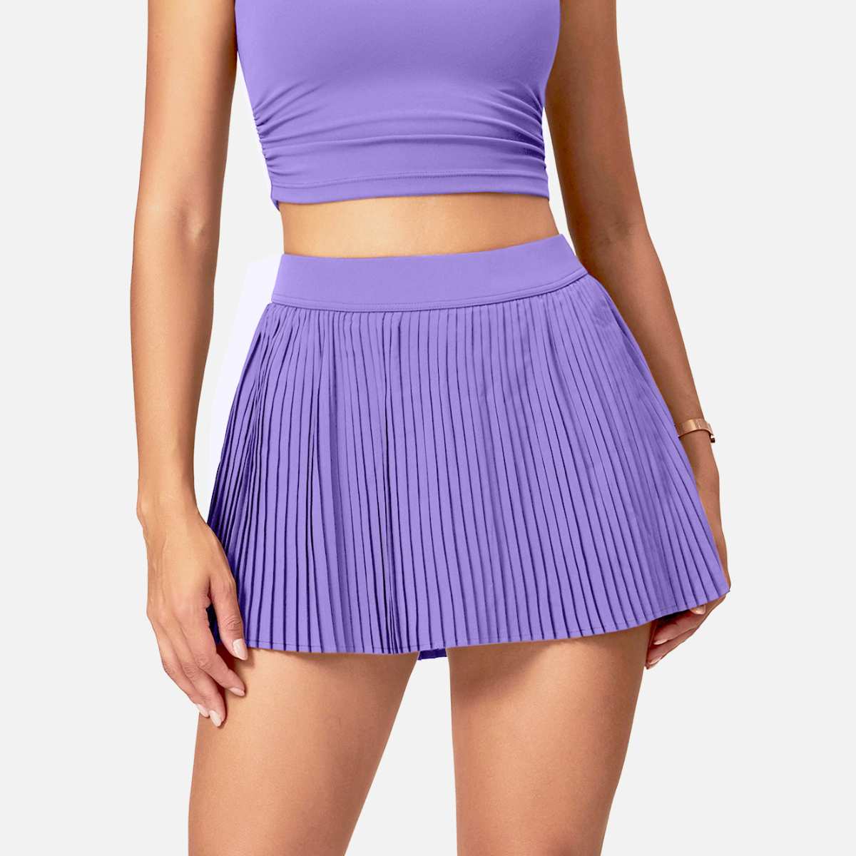Womens Sportswear Fitness 90%Polyester 10%Spandex Tennis Skirt 20240910 print logo 8