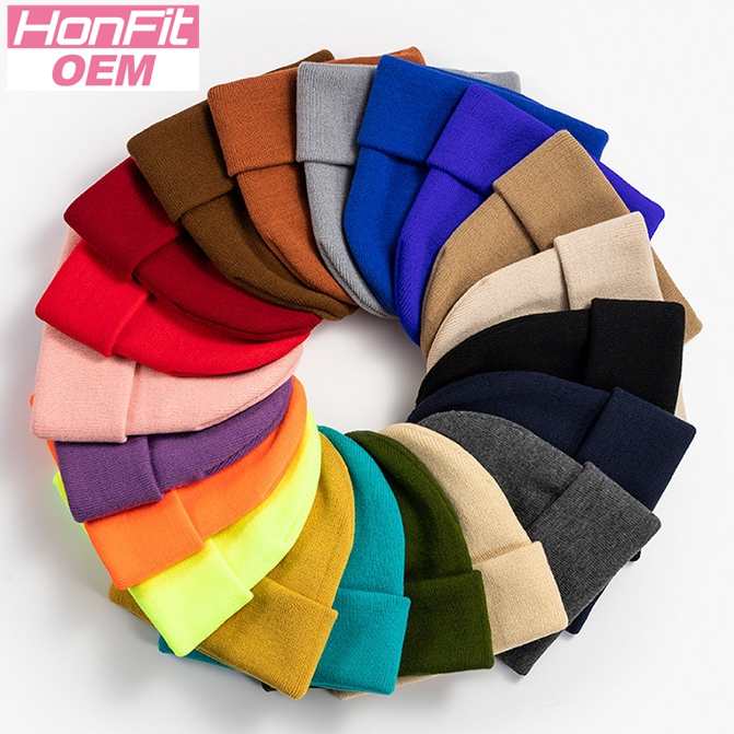 Winter Casual 100% Cotton  Beanie 20B124 print logo 47