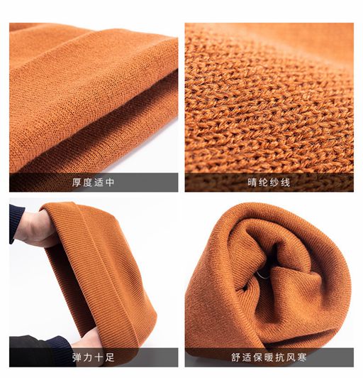 Winter Casual 100% Cotton  Beanie 20B124 print logo 3