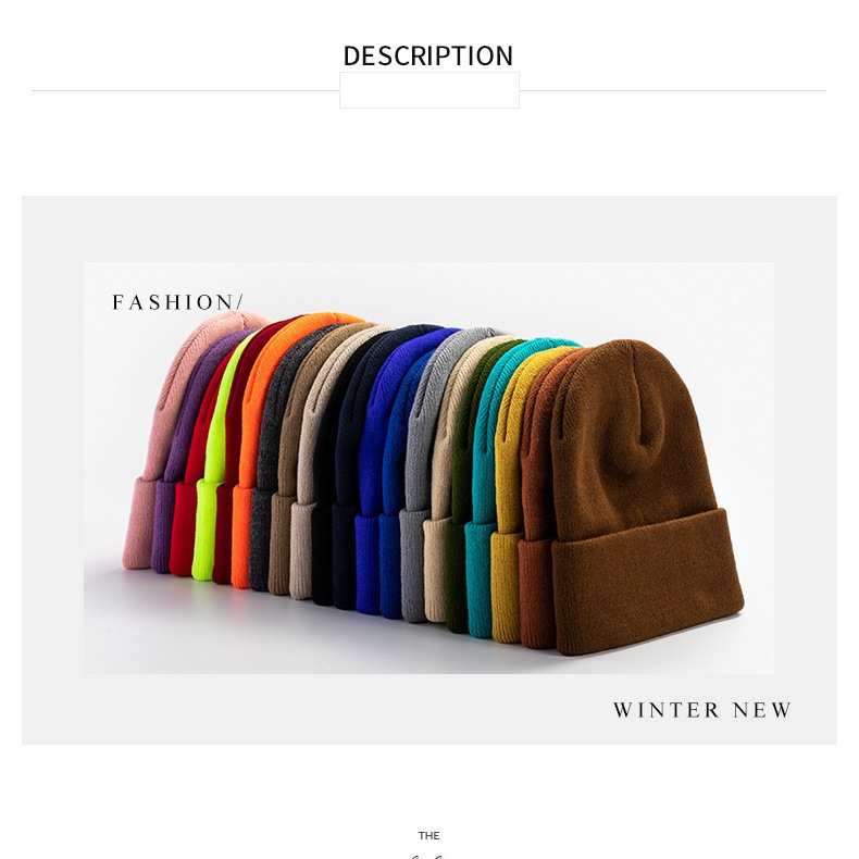 Winter Casual 100% Cotton  Beanie 20B124 print logo 48