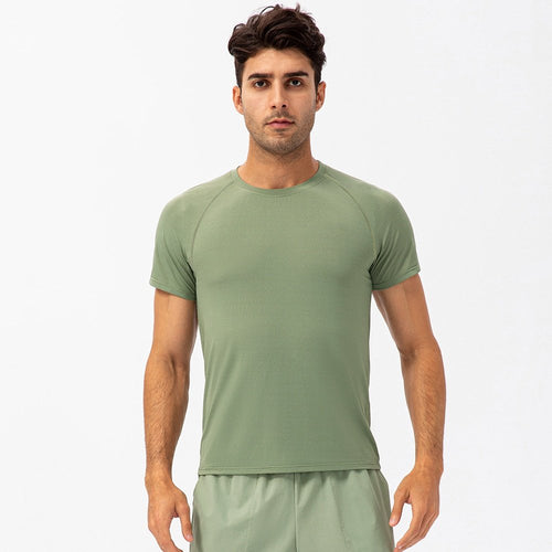 Mens Activewear Compression 90%Nylon 10%Spandex tshirt 21220 print logo 1
