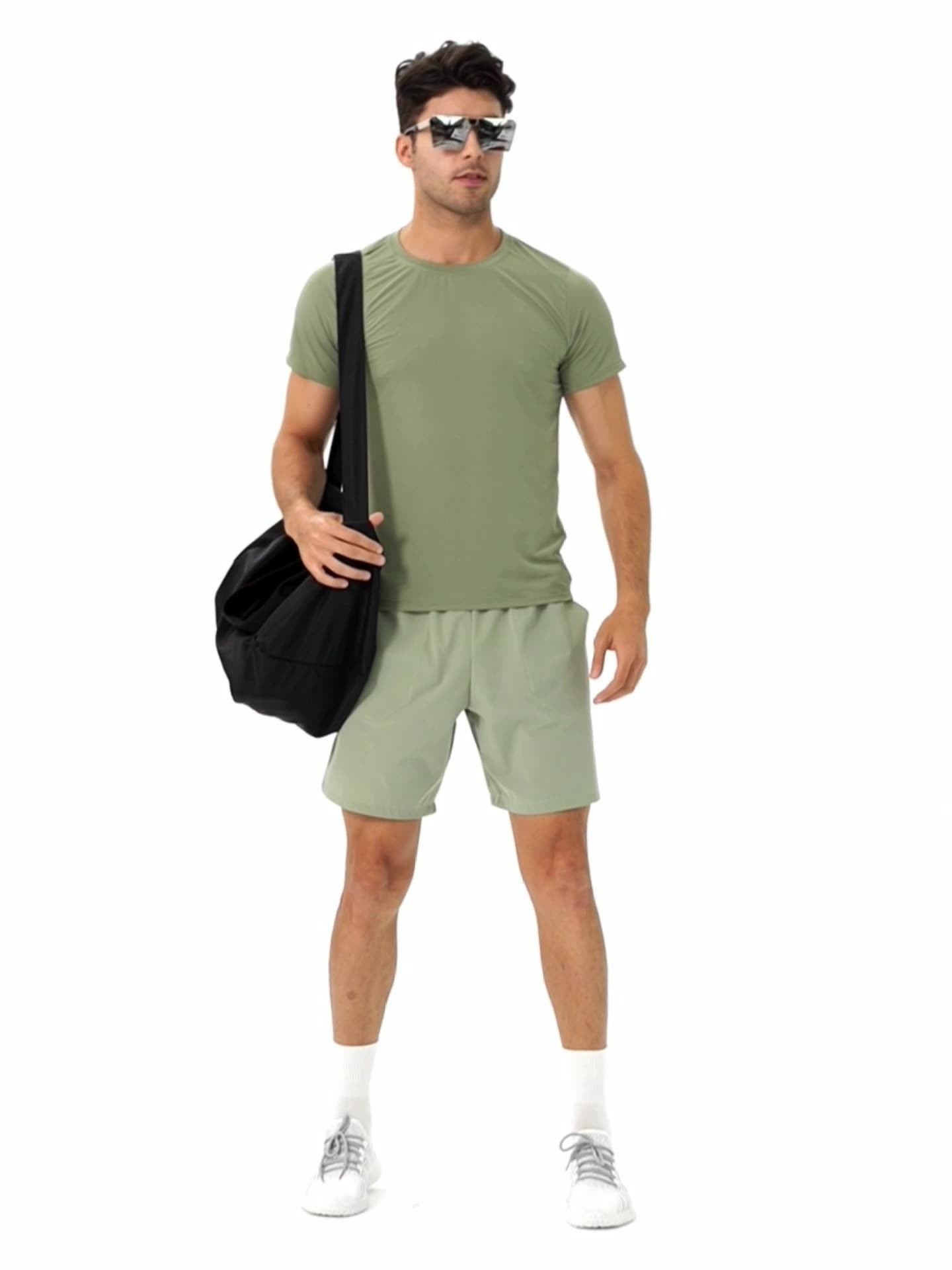 Mens Activewear Compression 90%Nylon 10%Spandex tshirt 21220 print logo 13