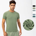 Mens Activewear Compression 90%Nylon 10%Spandex tshirt 21220 print logo 14