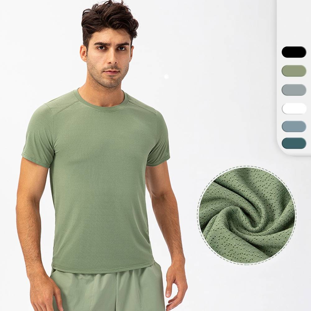Mens Activewear Compression 90%Nylon 10%Spandex tshirt 21220 print logo 14