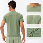 Mens Activewear Compression 90%Nylon 10%Spandex tshirt 21220 print logo 15