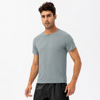 Mens Activewear Compression 90%Nylon 10%Spandex tshirt 21220 print logo 20