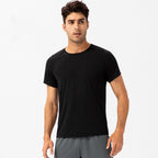 Mens Activewear Compression 90%Nylon 10%Spandex tshirt 21220 print logo 26