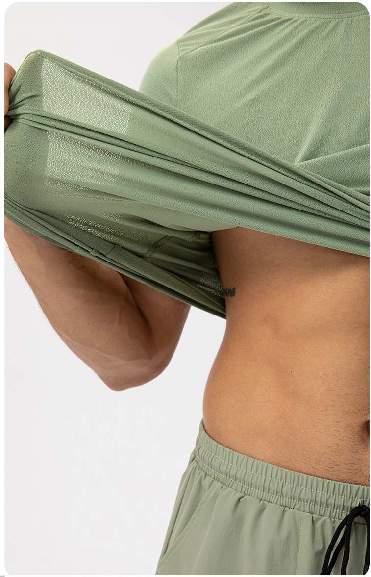 Mens Activewear Compression 90%Nylon 10%Spandex tshirt 21220 print logo 28