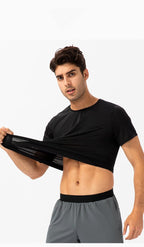 Mens Activewear Compression 90%Nylon 10%Spandex tshirt 21220 print logo 31