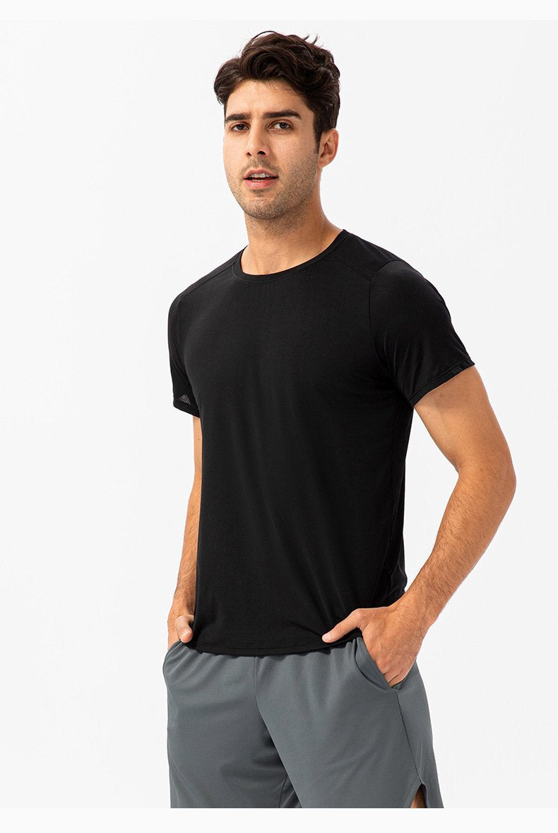 Mens Activewear Compression 90%Nylon 10%Spandex tshirt 21220 print logo 32