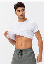 Mens Activewear Compression 90%Nylon 10%Spandex tshirt 21220 print logo 35