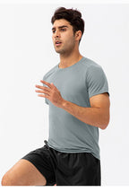 Mens Activewear Compression 90%Nylon 10%Spandex tshirt 21220 print logo 41