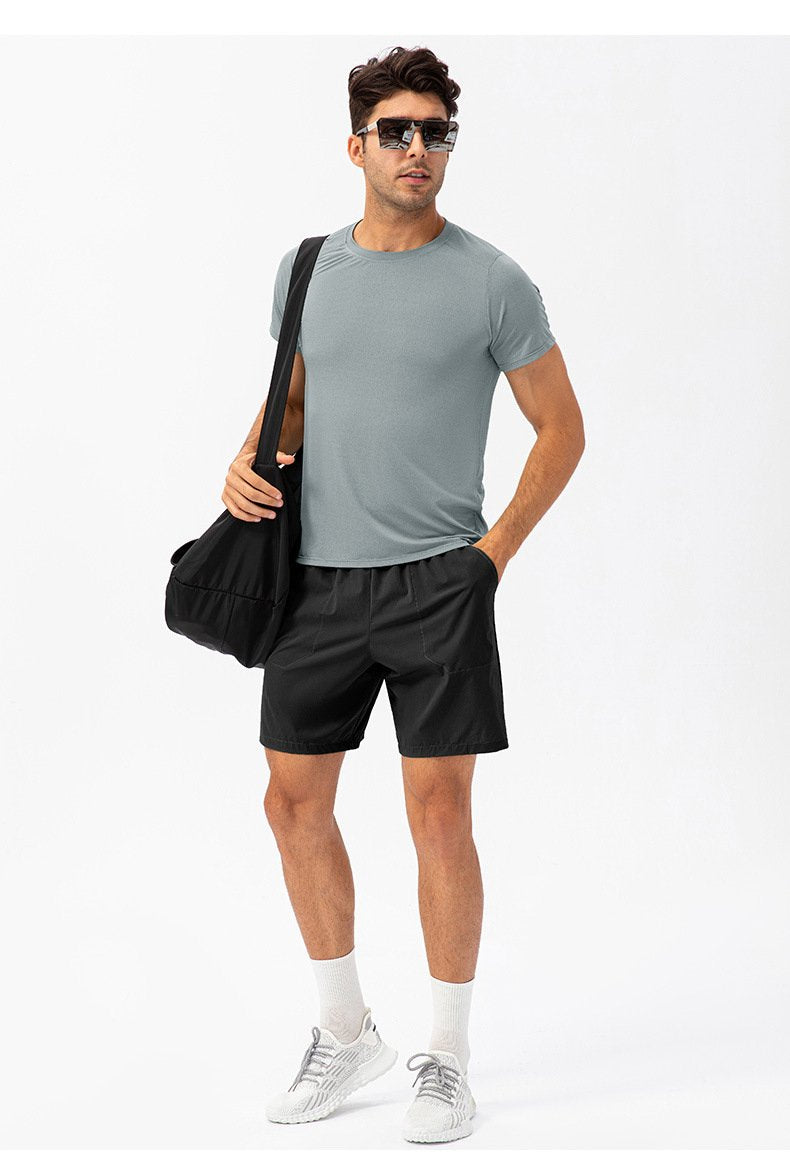 Mens Activewear Compression 90%Nylon 10%Spandex tshirt 21220 print logo 43