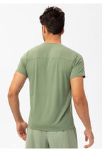 Mens Activewear Compression 90%Nylon 10%Spandex tshirt 21220 print logo 46