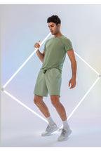 Mens Activewear Compression 90%Nylon 10%Spandex tshirt 21220 print logo 48