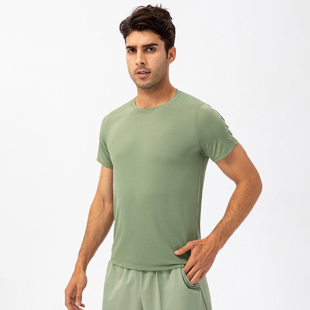 Mens Activewear Compression 90%Nylon 10%Spandex tshirt 21220 print logo 5