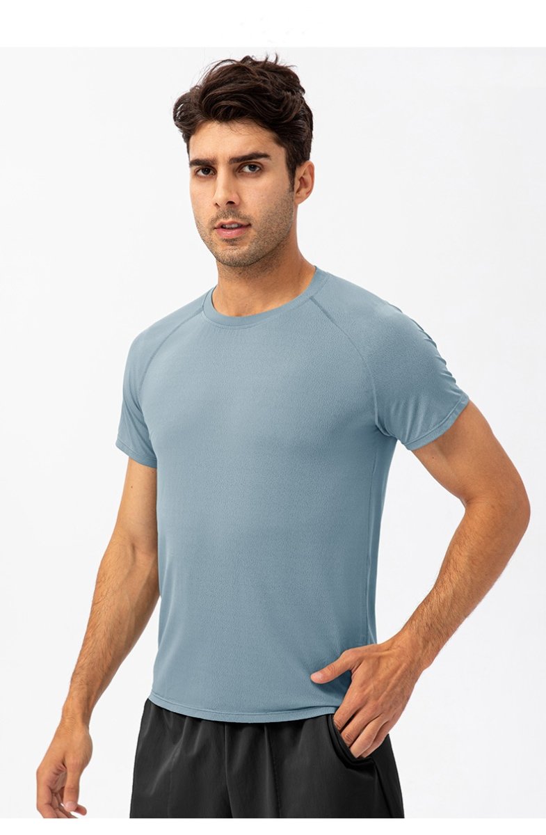 Mens Activewear Compression 90%Nylon 10%Spandex tshirt 21220 print logo 50
