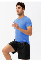 Mens Activewear Compression 90%Nylon 10%Spandex tshirt 21220 print logo 56