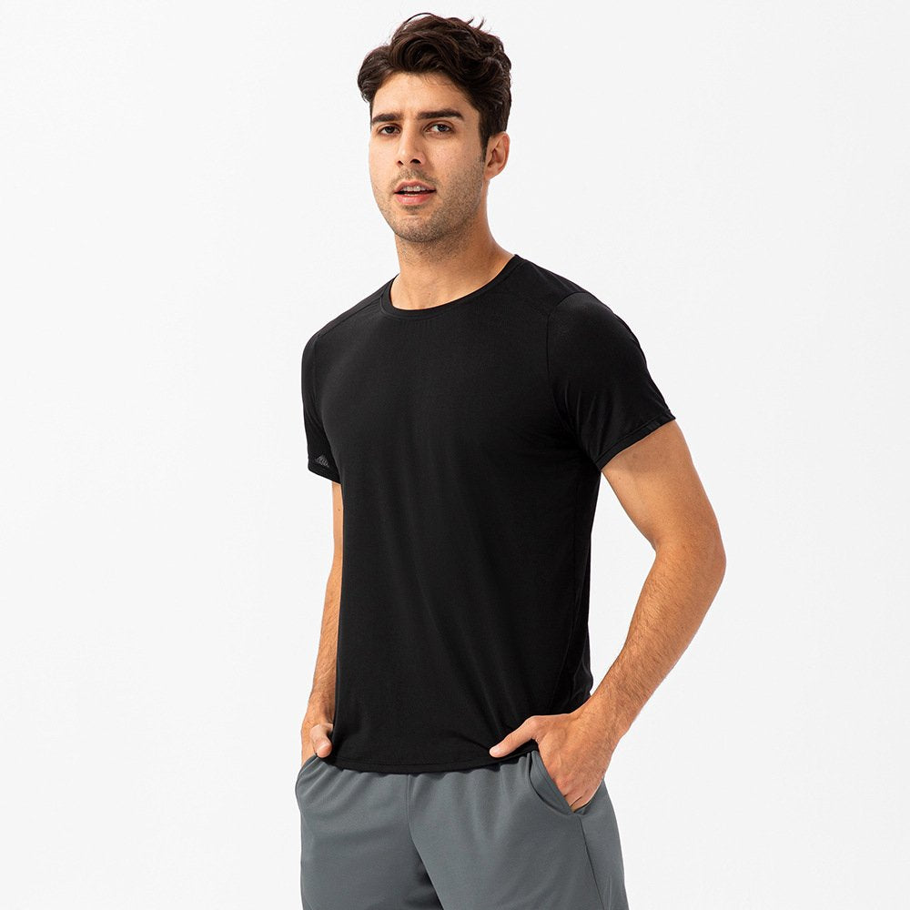 Mens Activewear Compression 90%Nylon 10%Spandex tshirt 21220 print logo 6