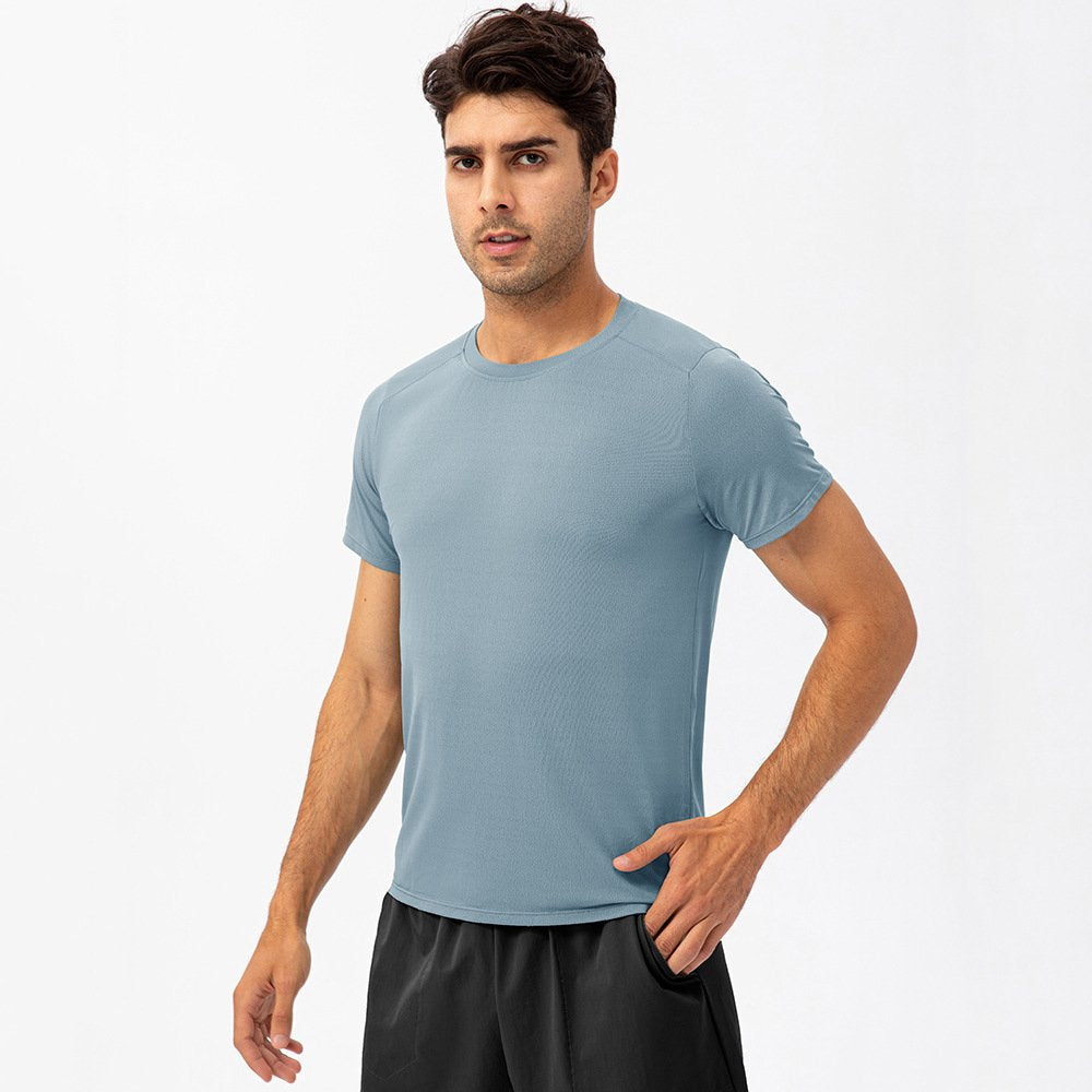 Mens Activewear Compression 90%Nylon 10%Spandex tshirt 21220 print logo 7