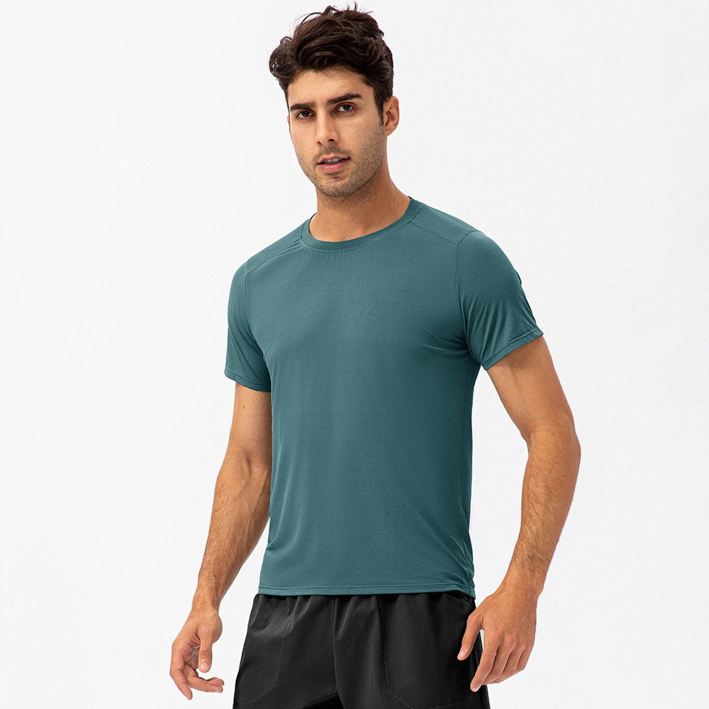 Mens Activewear Compression 90%Nylon 10%Spandex tshirt 21220 print logo 8