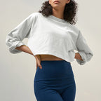 Womens Casual Sportswear 100%Cotton Cropped T-shirt 220185 print logo 5