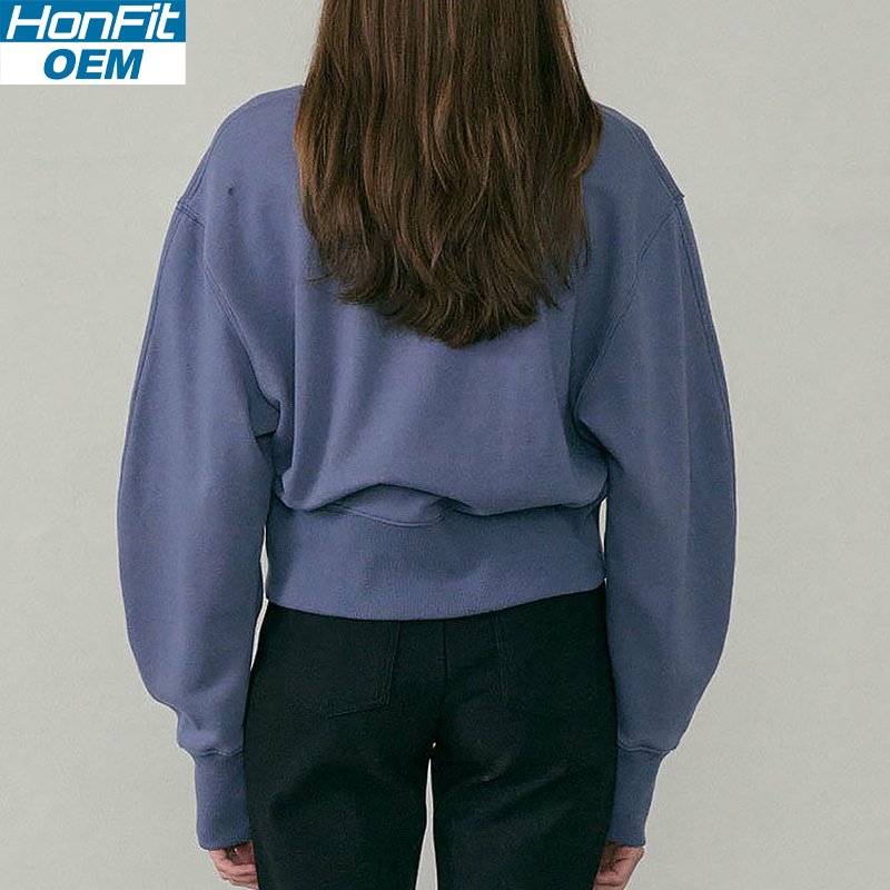 Womens Sports Fitness 55%cotton 45%polyester Sweatshirt 222219 print logo 14