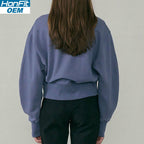 Womens Sports Fitness 55%cotton 45%polyester Sweatshirt 222219 print logo 14