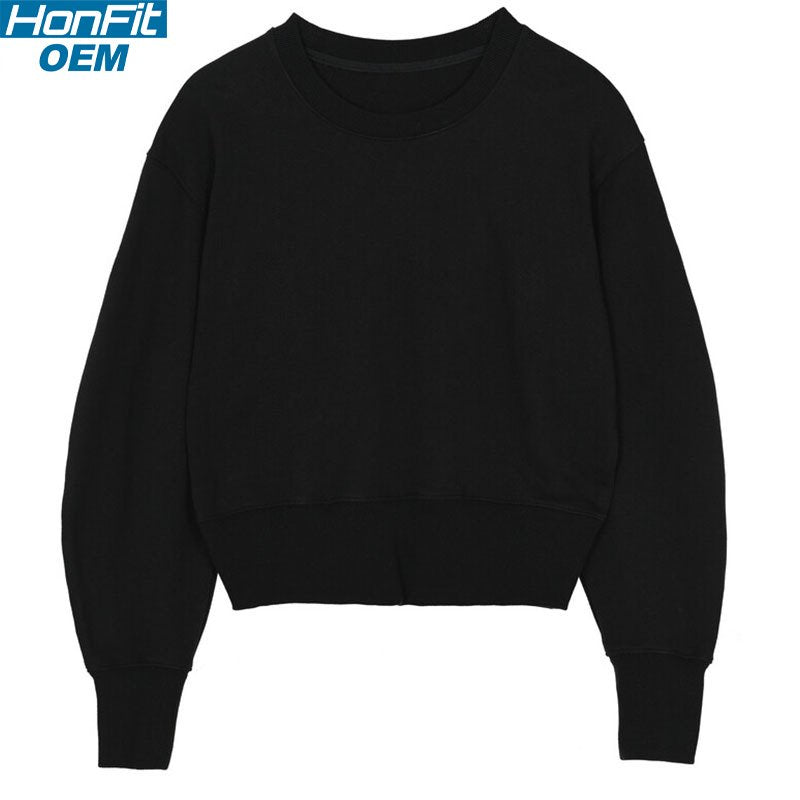 Womens Sports Fitness 55%cotton 45%polyester Sweatshirt 222219 print logo 15