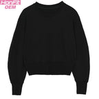 Womens Sports Fitness 55%cotton 45%polyester Sweatshirt 222219 print logo 8