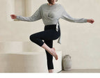 Womens Casual Fitness 100% cotton Long Sleeve Shirt 222855WSF print logo 29