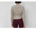 Womens Casual Fitness 100% cotton Long Sleeve Shirt 222855WSF print logo 42