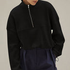Womens Sports Fitness 62%Cotton 38%Polyester Half Zip Sweatshirt 223713 print logo 14