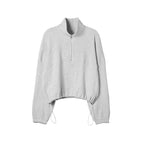Womens Sports Fitness 62%Cotton 38%Polyester Half Zip Sweatshirt 223713 print logo 3