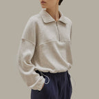 Womens Sports Fitness 62%Cotton 38%Polyester Half Zip Sweatshirt 223713 print logo 15