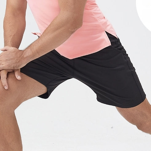 Mens Athletic 75%nylon 25%spandex Shorts 23082