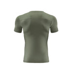 Mens Gym Running 90% polyester 10% spandex Compression Tshirt 235 print logo 16