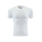 Mens Gym Running 90% polyester 10% spandex Compression Tshirt 235 print logo 20